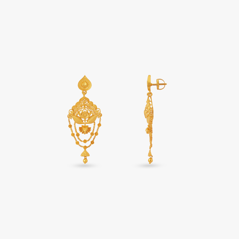 Flared Scallop Gold Necklace Set,,hi-res image number null