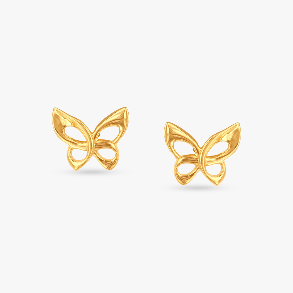 Butterfly Dreams Gold Pendant and Earrings Set,,hi-res image number null