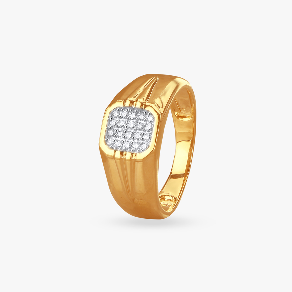 Bold Sophistication Diamond Finger Ring for Men,,hi-res image number null
