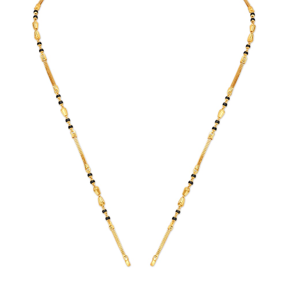 Traditional Mangalsutra with Black Beads,,hi-res image number null