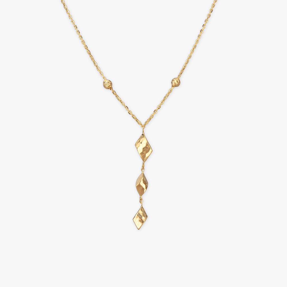 Sculpted Shine Gold Necklace,,hi-res image number null