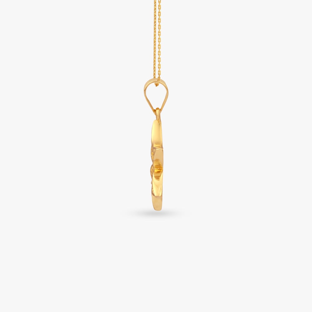 Sunlit Blossom Gold Pendant,,hi-res image number null