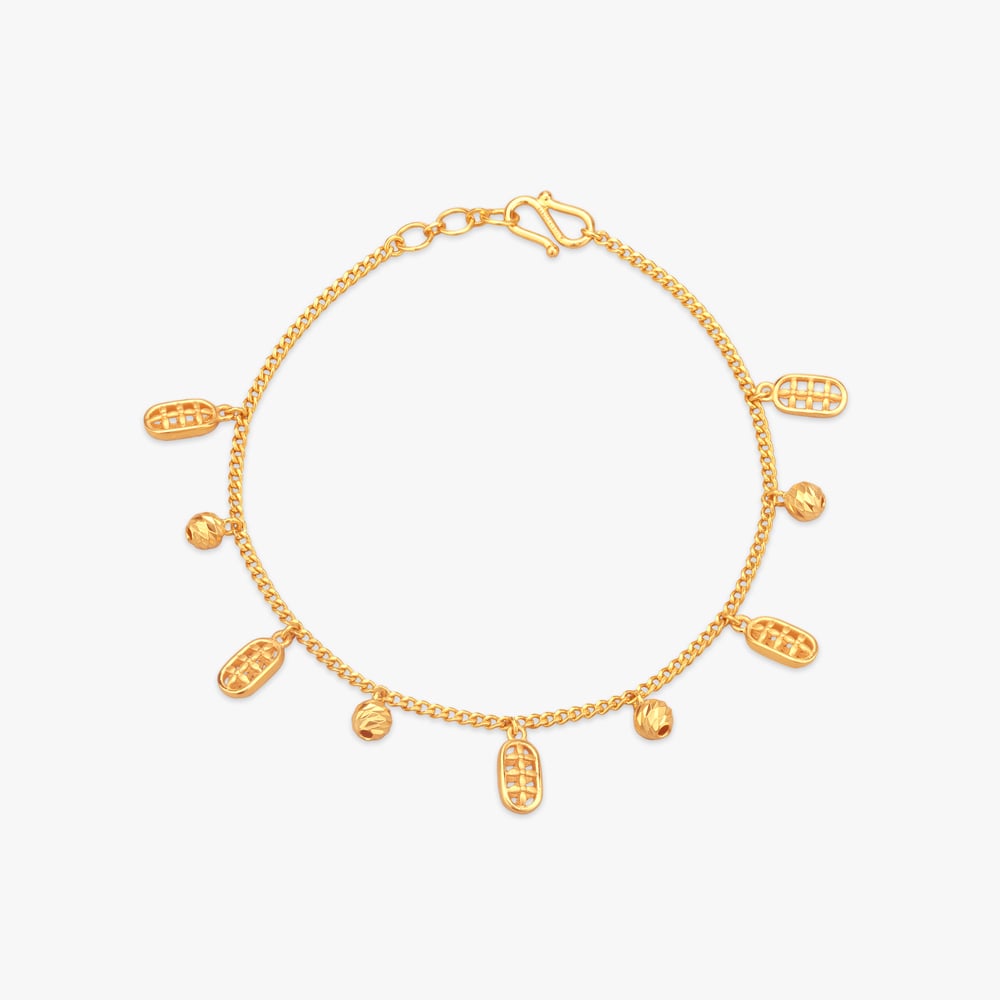 

Geometric Grid Gold Bracelet