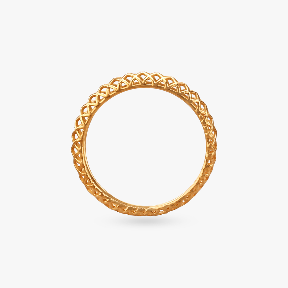 Mesh Rhythm Gold Ring,,hi-res image number null