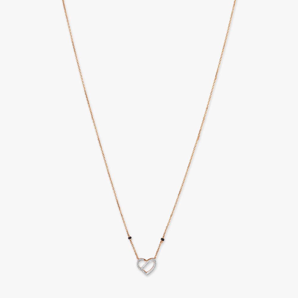 Nested Heart Diamond Mangalsutra,,hi-res image number null