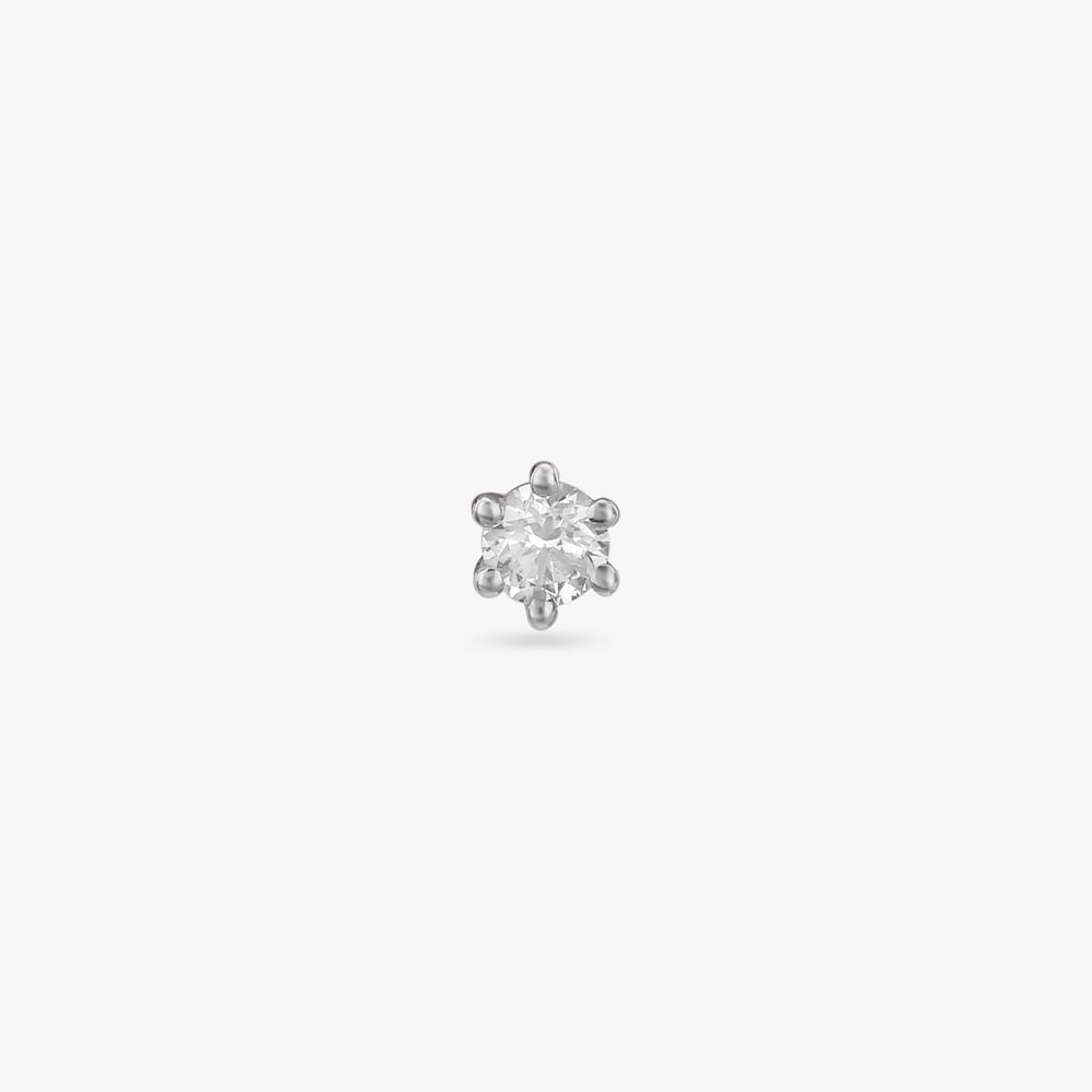 Twinkle Bloom Diamond Nose Pin,,hi-res image number null