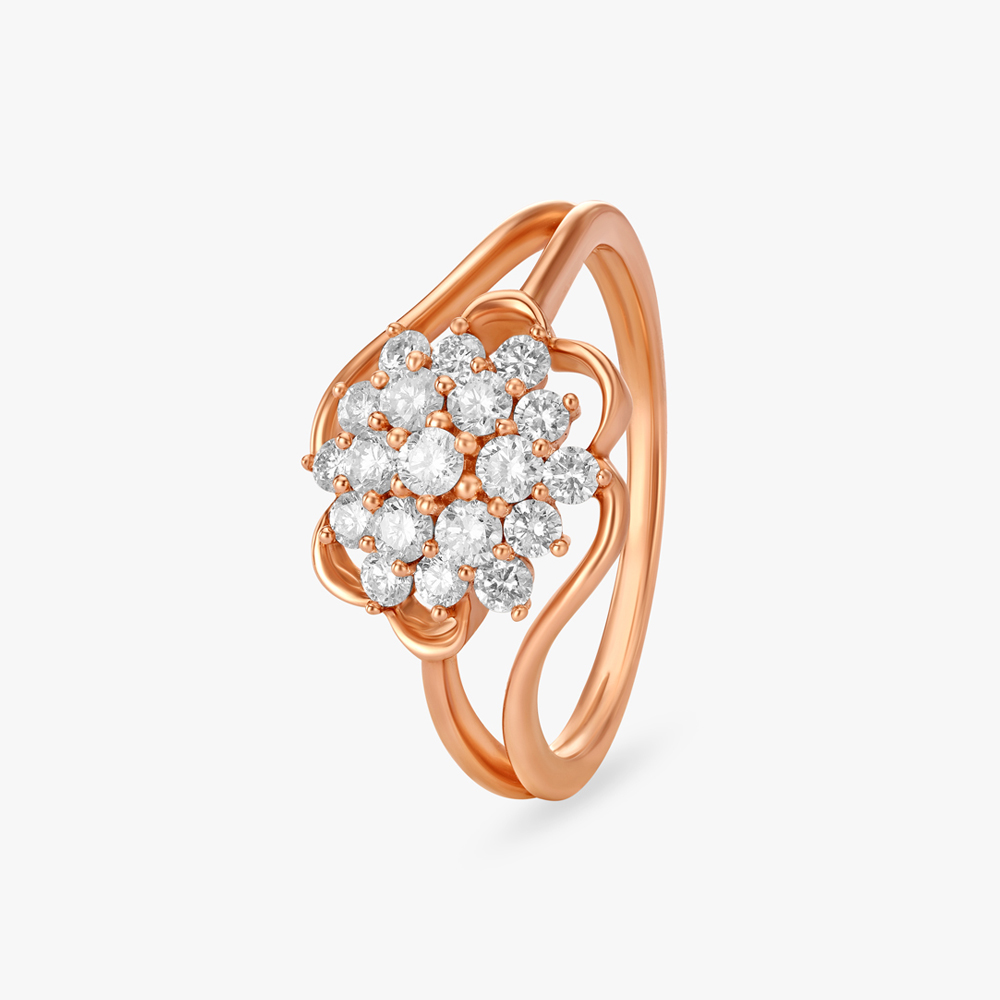 Floral Fantasy Diamond Finger Ring,,hi-res image number null