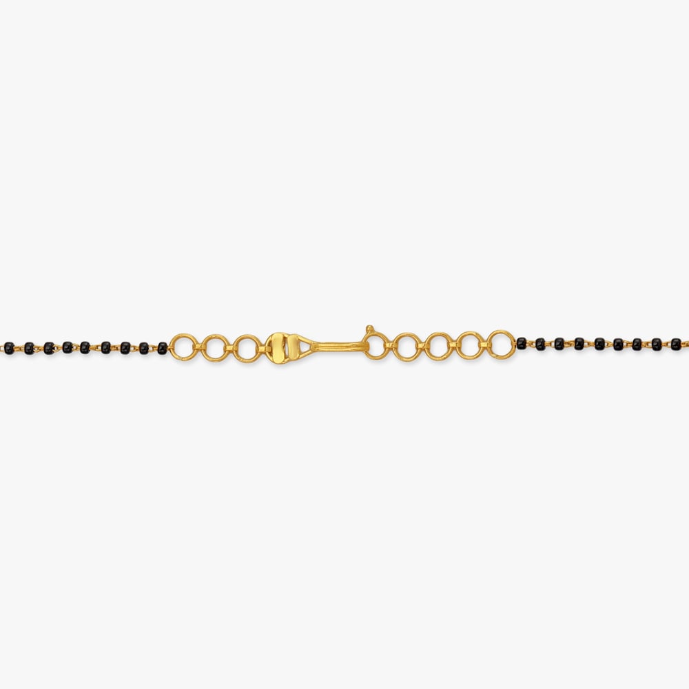 Crescent Bloom Gold Mangalsutra,,hi-res image number null
