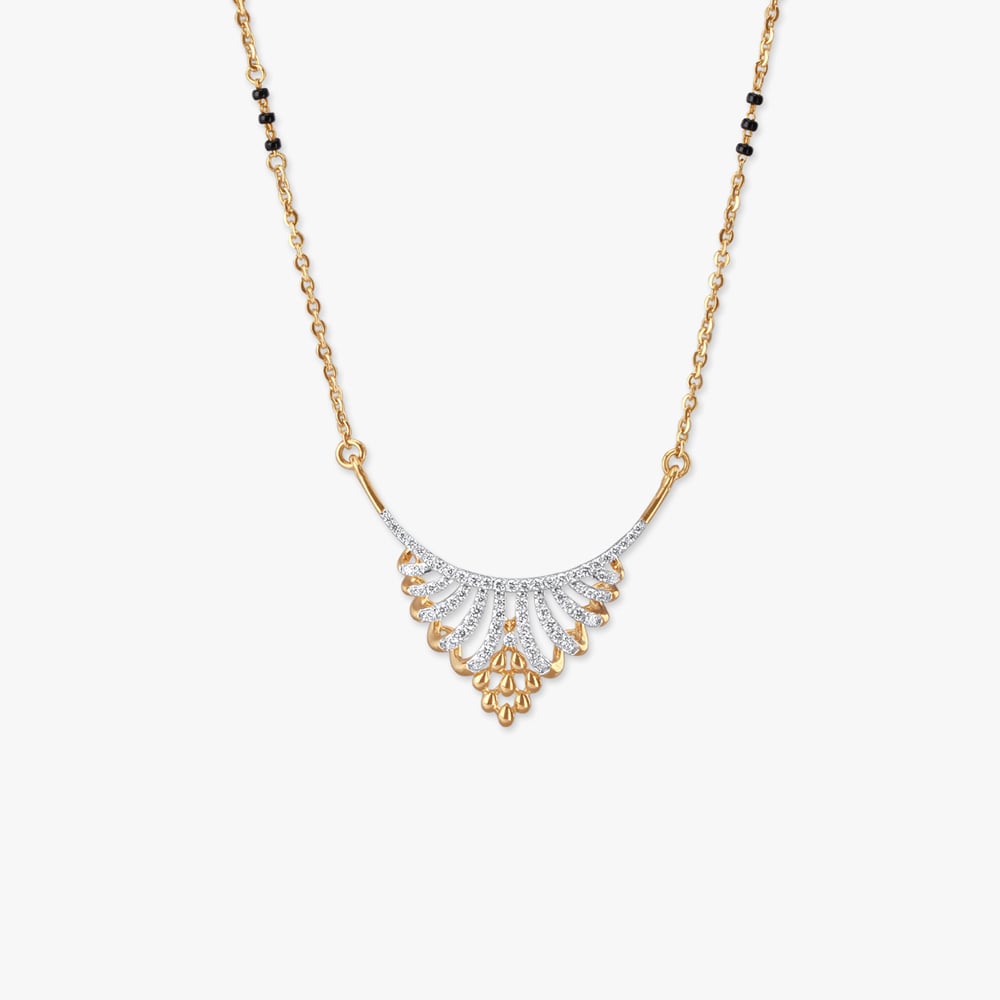 

Gilded Arch Diamond Mangalsutra
