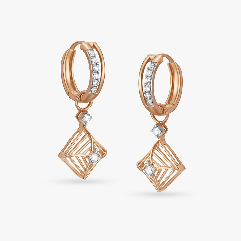Simple Grace Diamond Hoop Earrings,,hi-res image number null