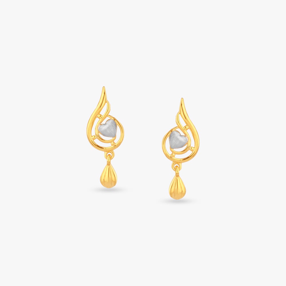 

Embrace Curve Gold Drop Earrings