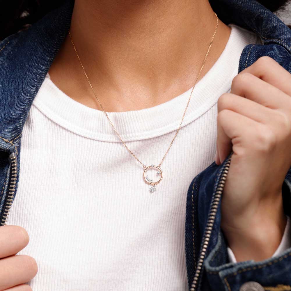 Starry Whirl Diamond Necklace,,hi-res image number null