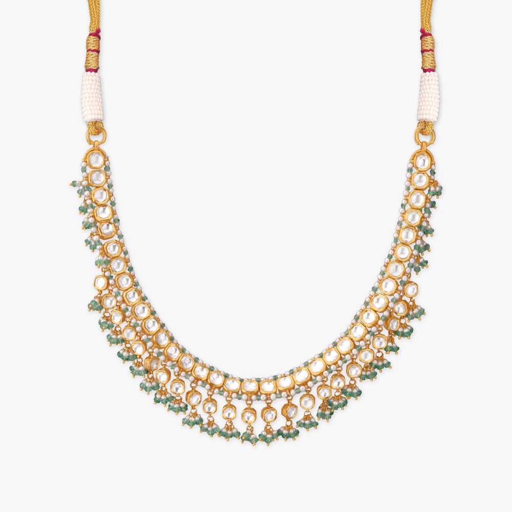 Verdant Rivulet Gold Necklace Set,,hi-res image number null