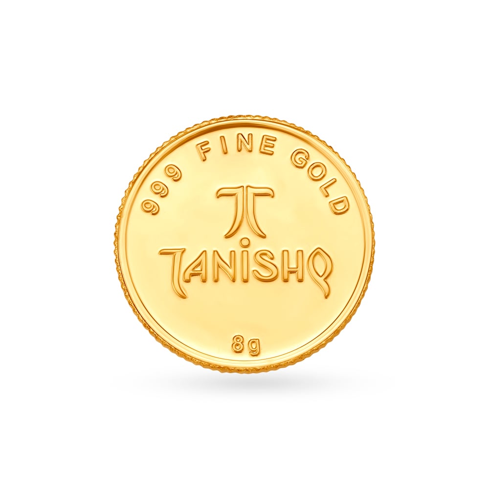 8 gram 24 Karat Gold Coin with Lakshmi Motif,,hi-res image number null