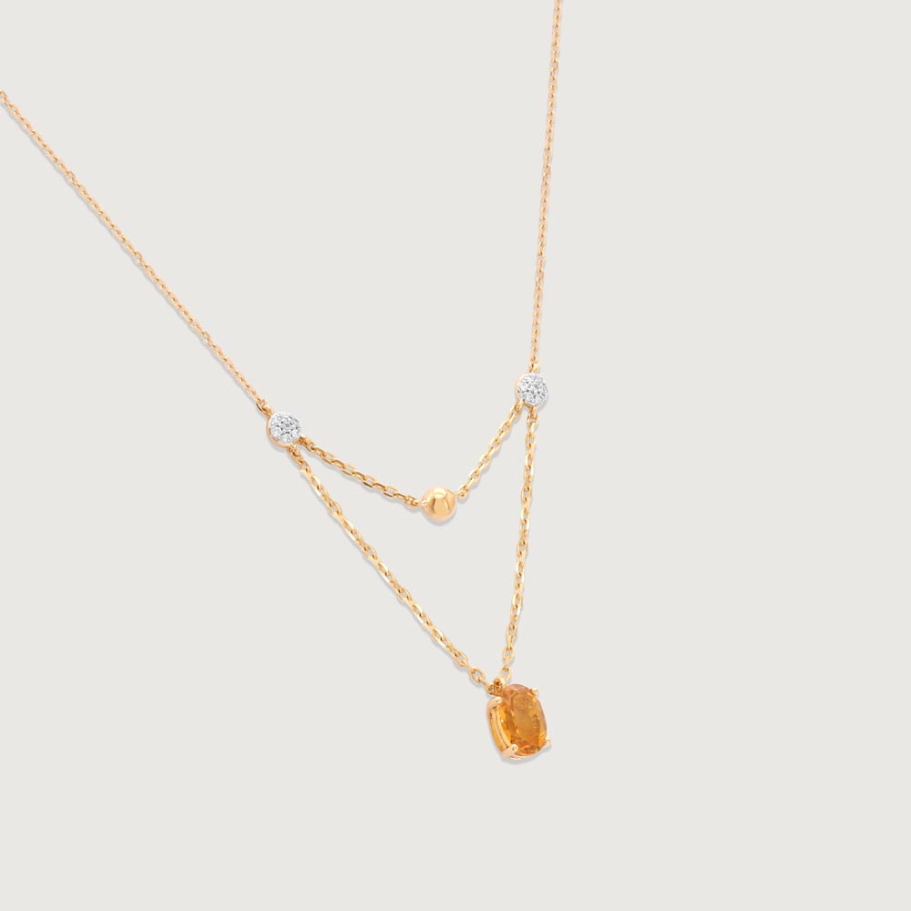 Golden Drift Diamond Necklace,,hi-res image number null