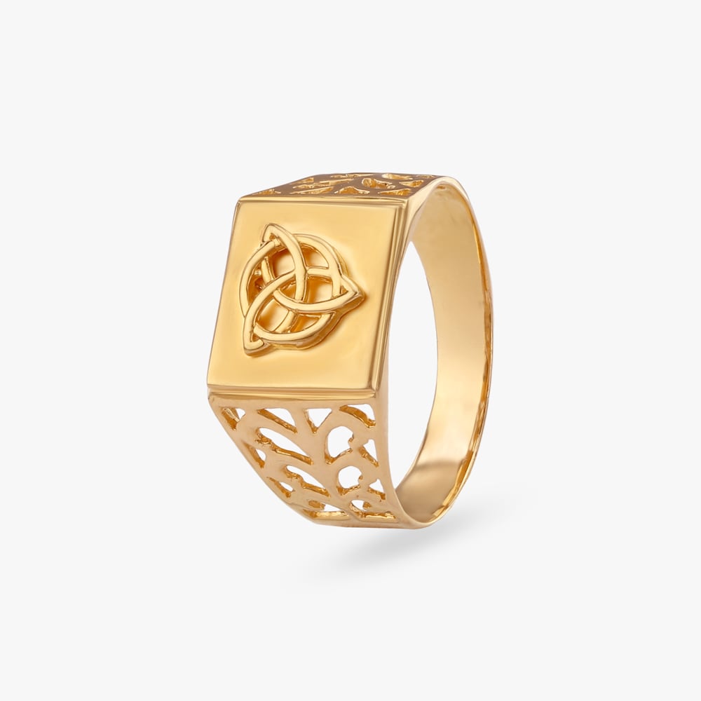 

Celtic Knot Gold Ring For Men