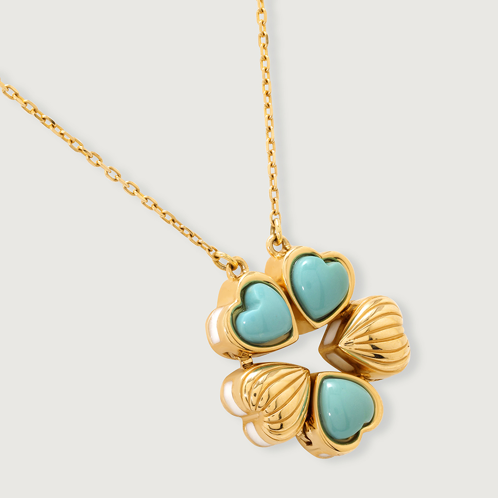 Gemstone Magic 18KT Transformable Arizona Turquoise Necklace,,hi-res image number null