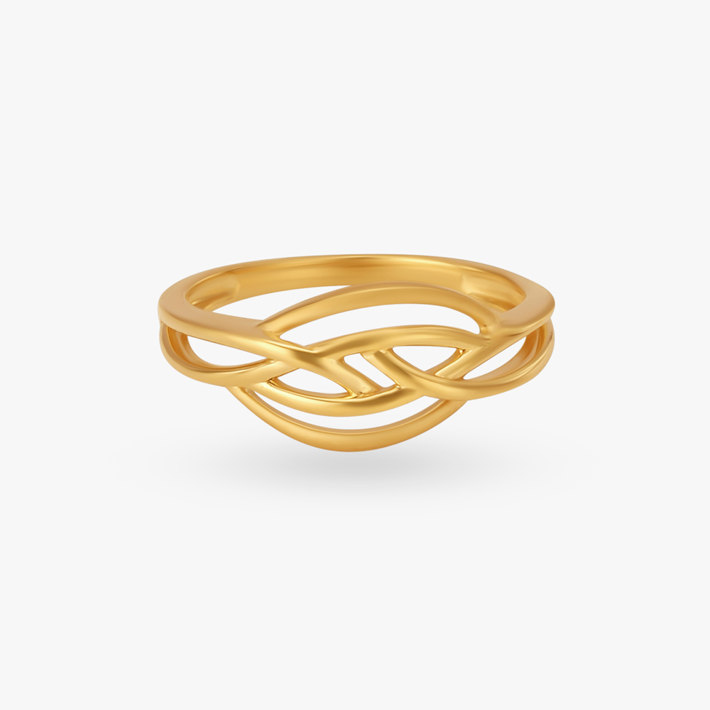 Knotwork Gold  Finger Ring,,hi-res image number null