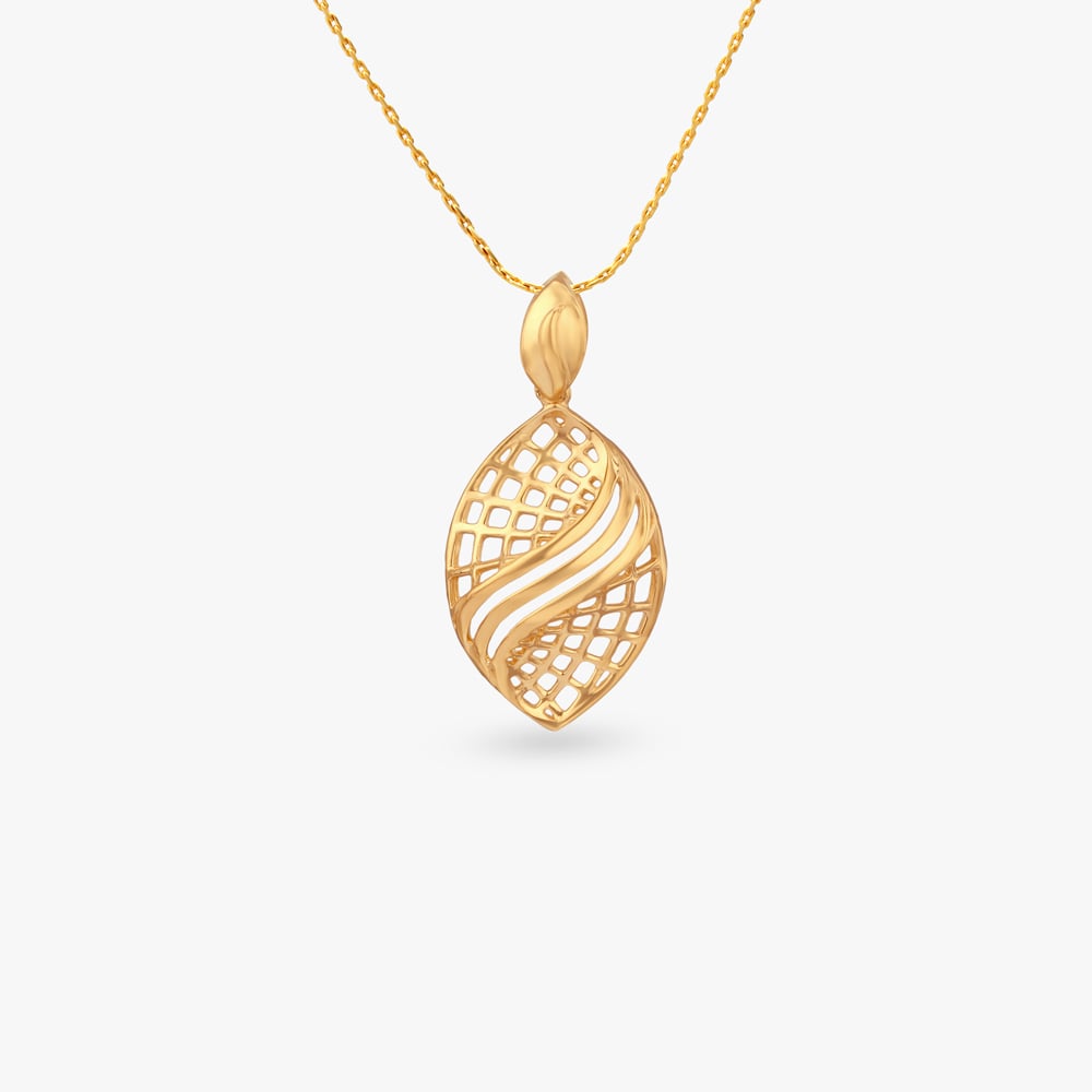 

Radiant Swirl Gold Pendant