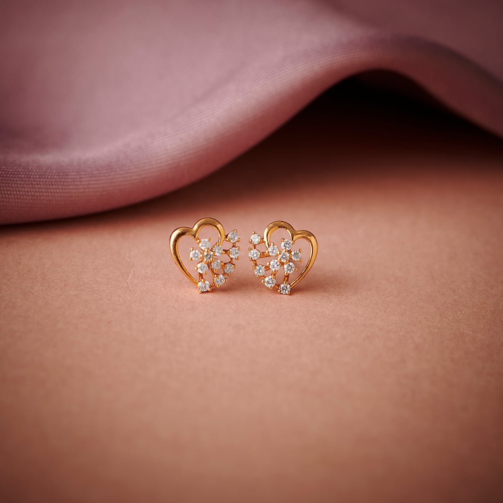 Stately Diamond Studs Earrings-baongoctrading.com.vn