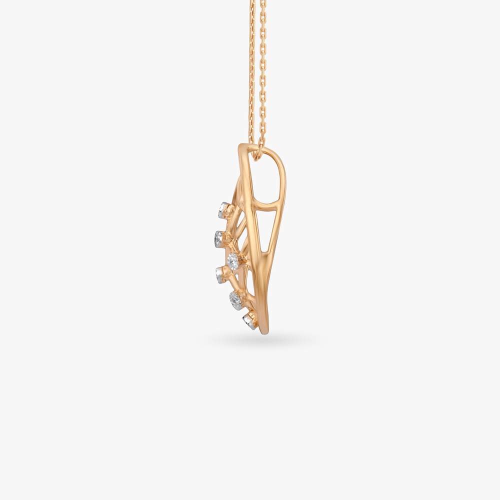 Lattice Teardrop Diamond Pendant,,hi-res image number null