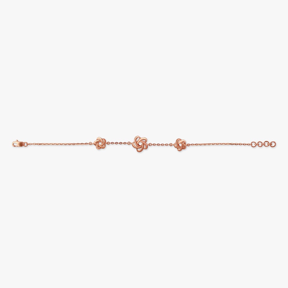 Triple Bloom Gold Bracelet,,hi-res image number null