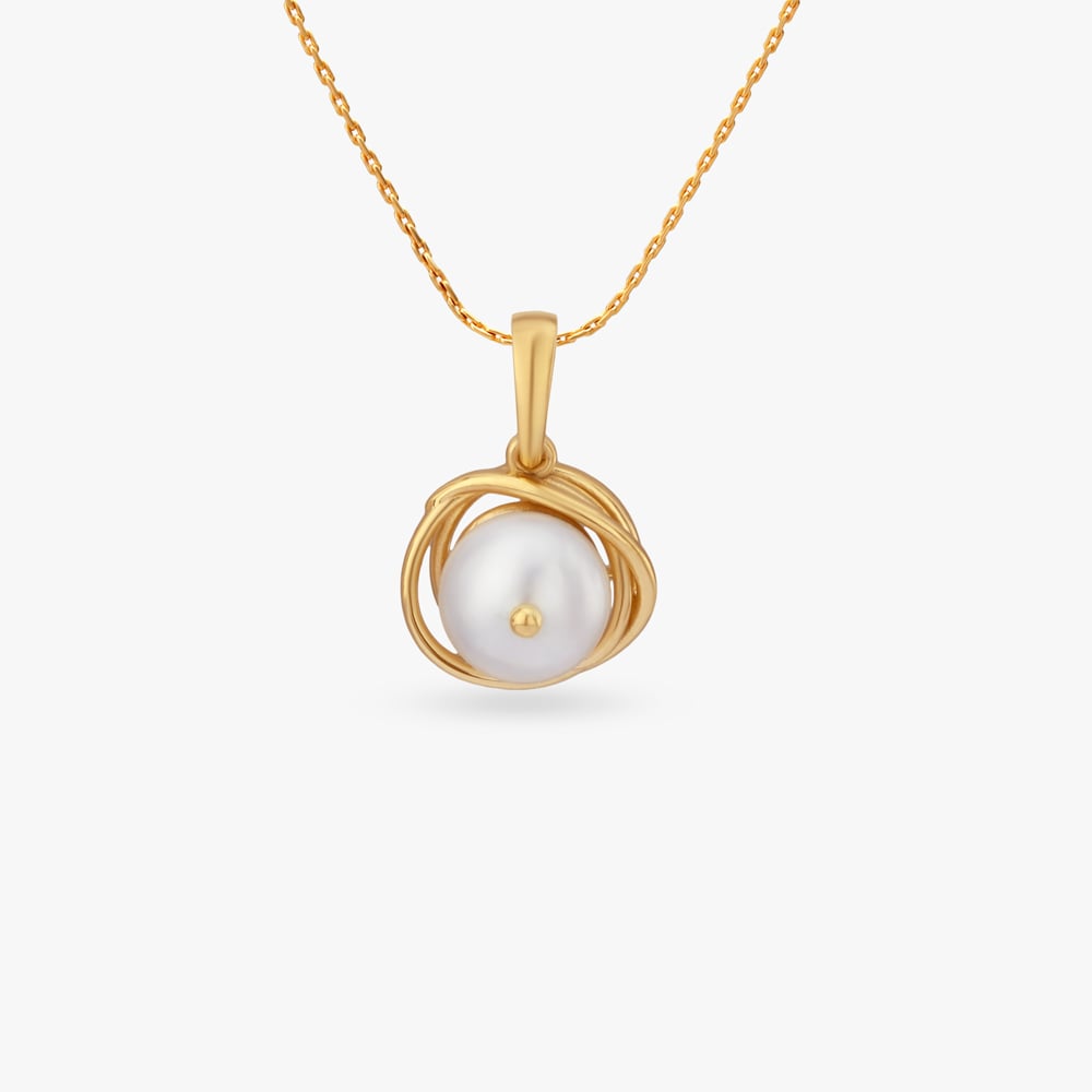 

Celestial Swirl Gold Pendant