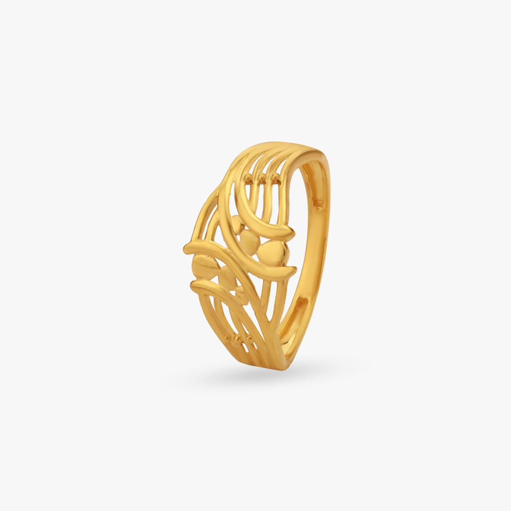 

Fluid Weave Gold Ring
