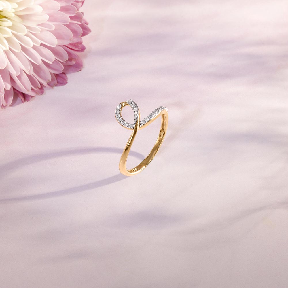 Infinity Flow Diamond Ring,,hi-res image number null