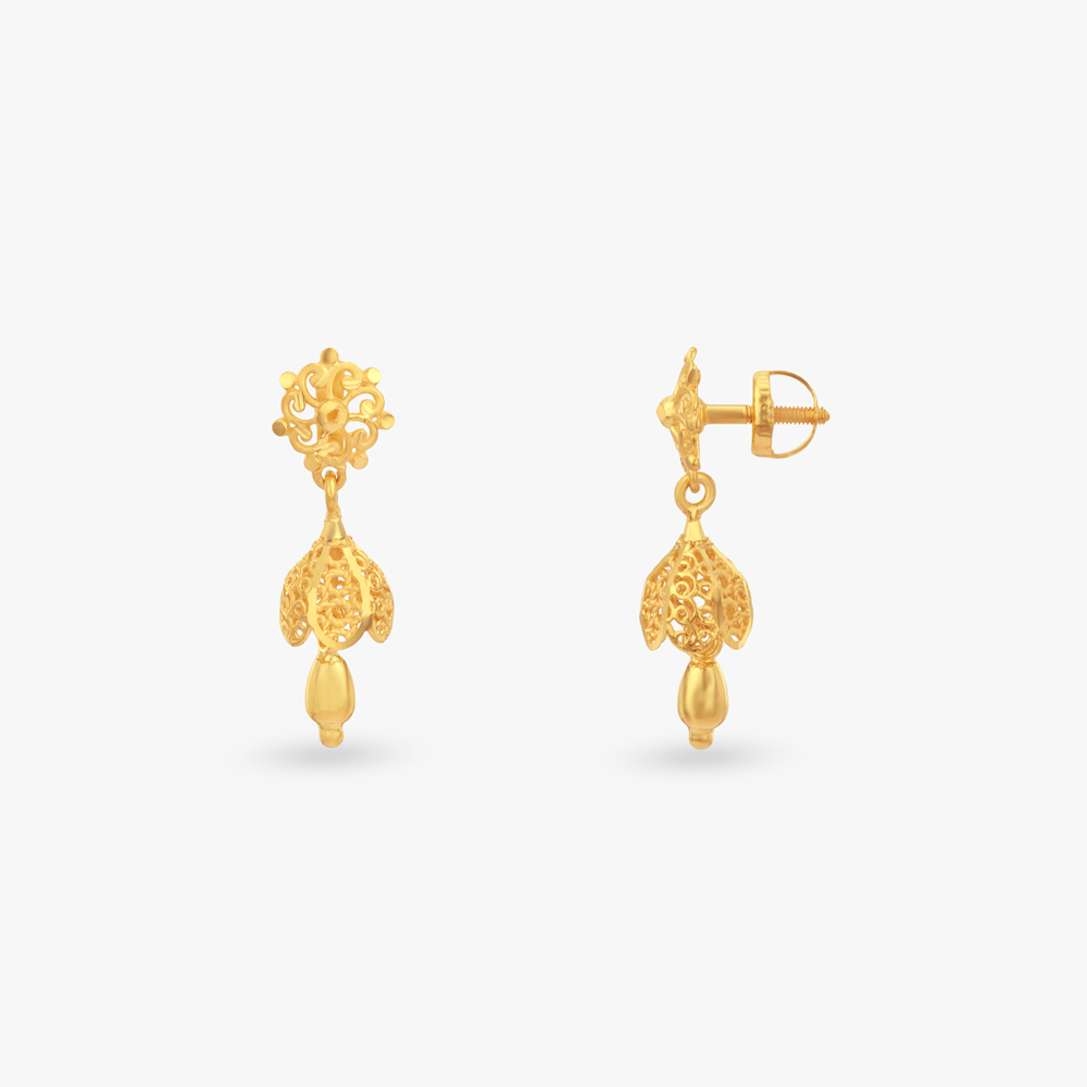 

Little Joy Gold Jhumka Earrings for Kids