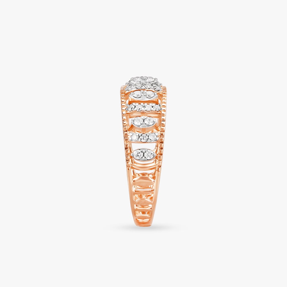 Vintage Charm Diamond Finger Ring,,hi-res image number null