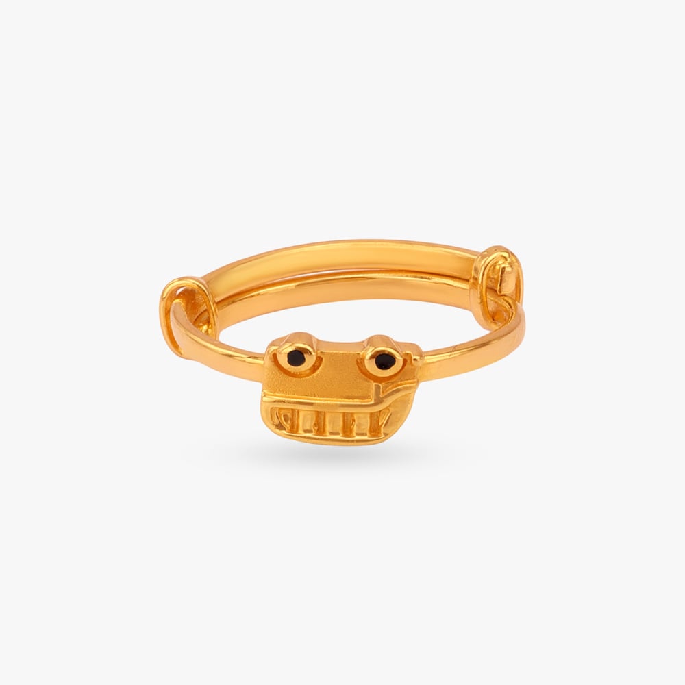 Little Bot Gold Ring for Kids,,hi-res image number null
