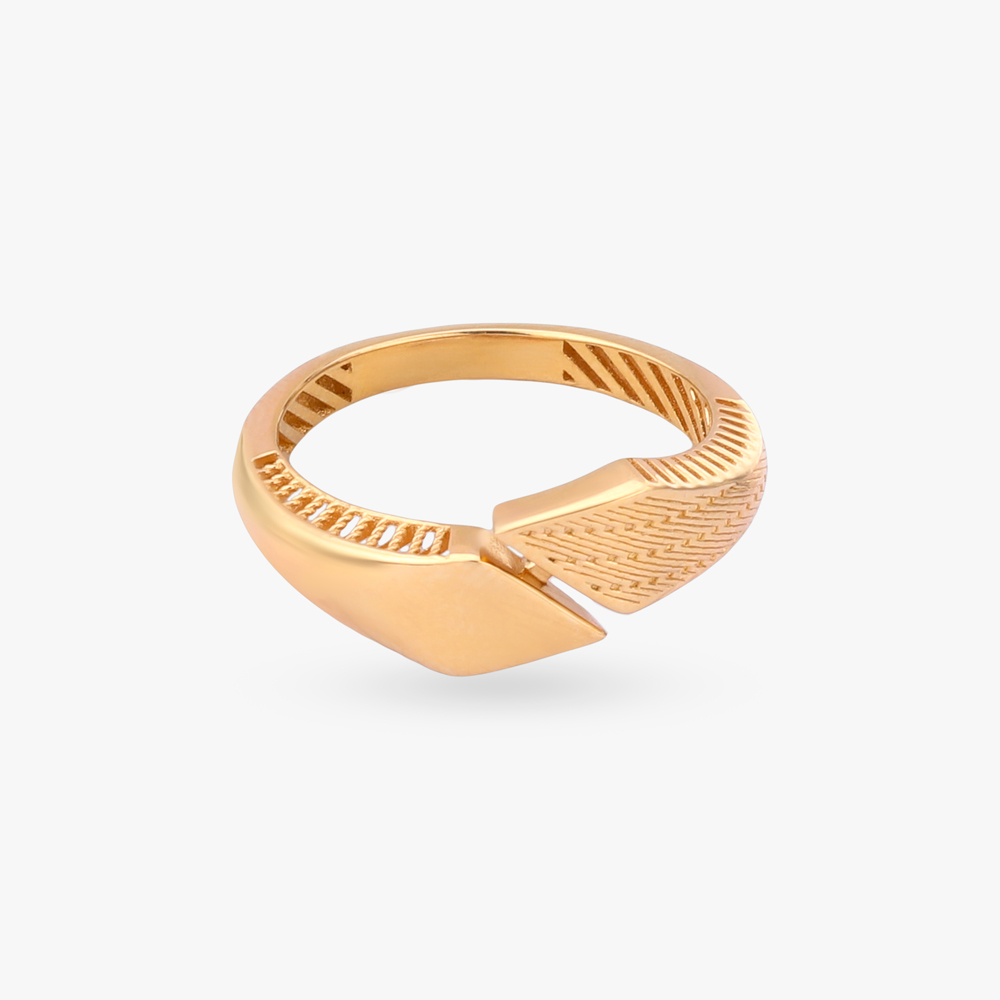Angular Crest Gold Ring,,hi-res image number null