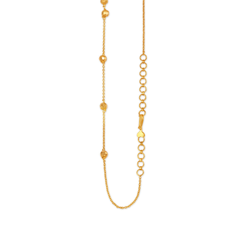 Superb Hanging Bead Gold Chain,,hi-res image number null