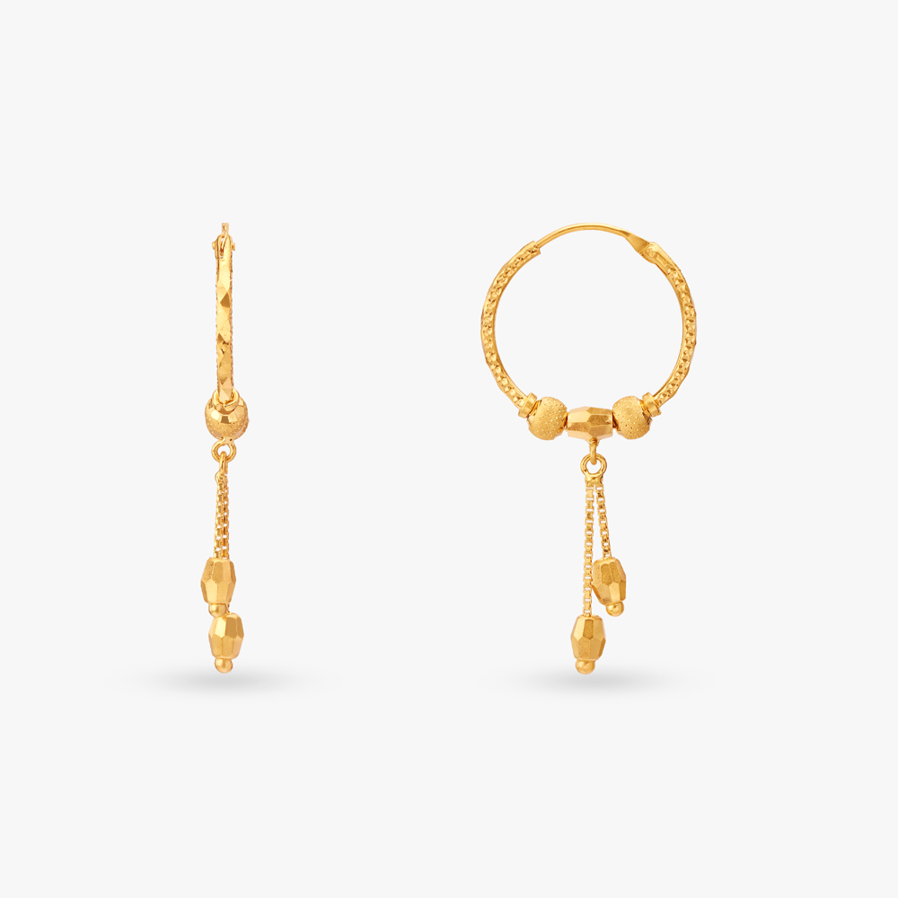 Elegant Gold Hoop Earrings,,hi-res image number null