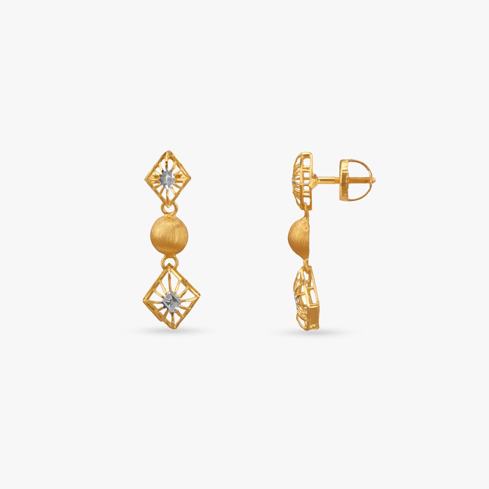 Brushed Bead Gold Necklace Set,,hi-res image number null