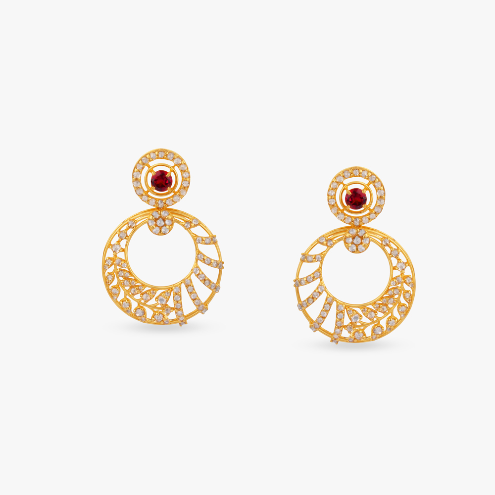 Open Circle Drop Earrings,,hi-res image number null