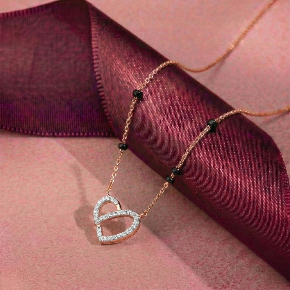 

Nested Heart Diamond Mangalsutra