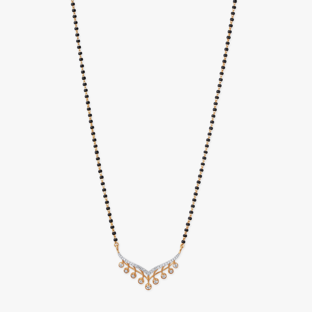 Sparkling Vine Diamond Mangalsutra,,hi-res image number null