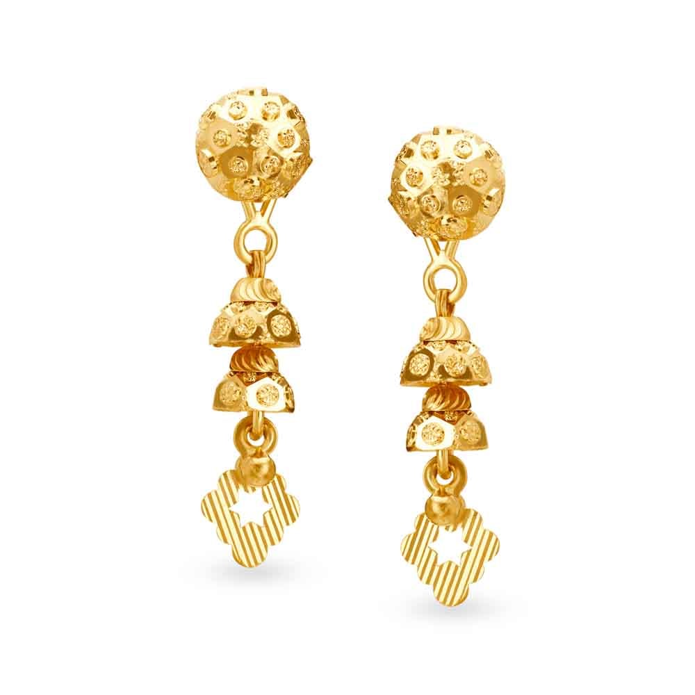 

Eccentric 22 Karat Yellow Gold Beaded Drops