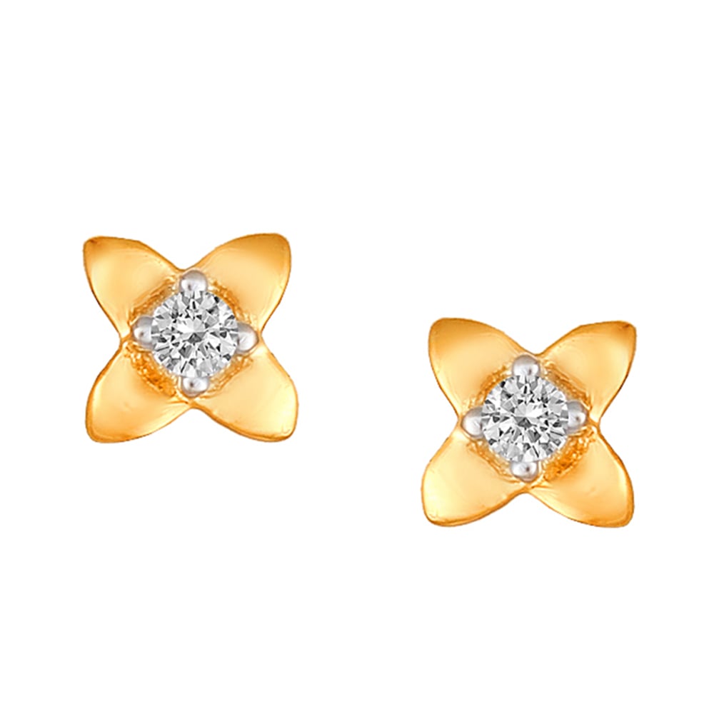 

Dainty Bloom Diamond Stud Earrings