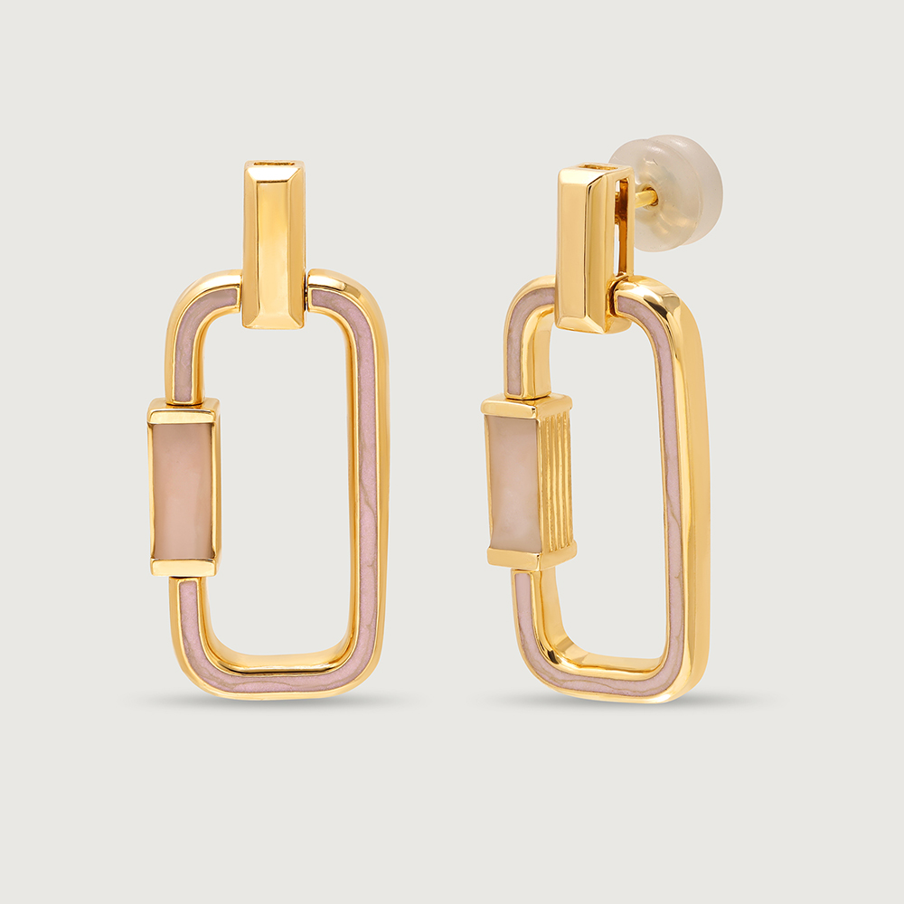 Dynamic Flip Pink Opal 18KT Drop Earring,,hi-res image number null