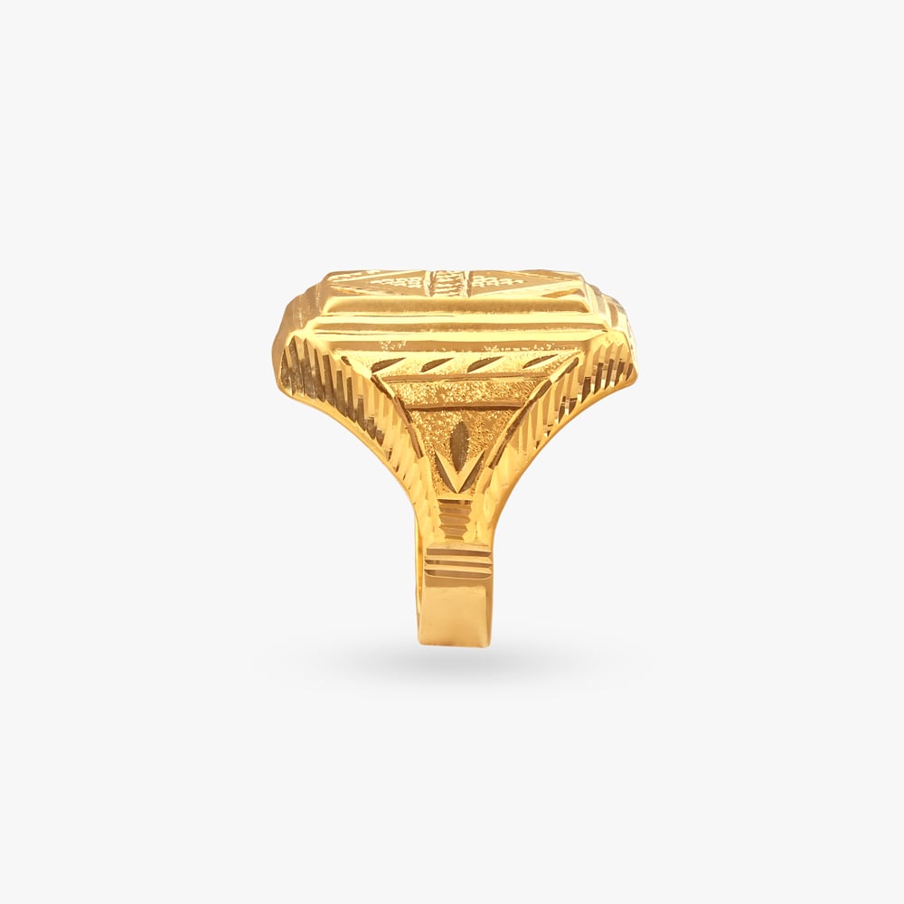 Heritage Crown Gold Ring for Men,,hi-res image number null