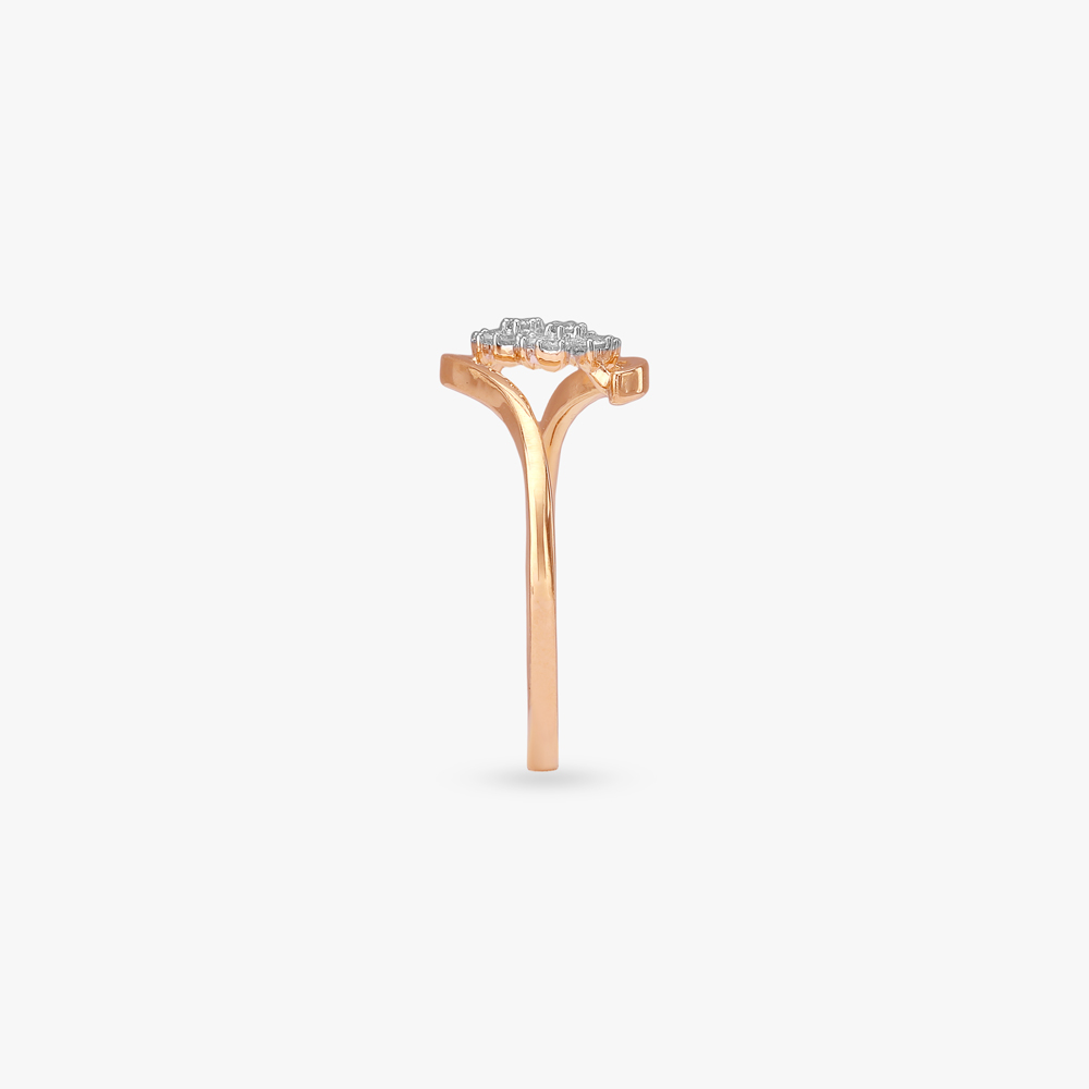 Wavy Bloom Diamond Ring,,hi-res image number null