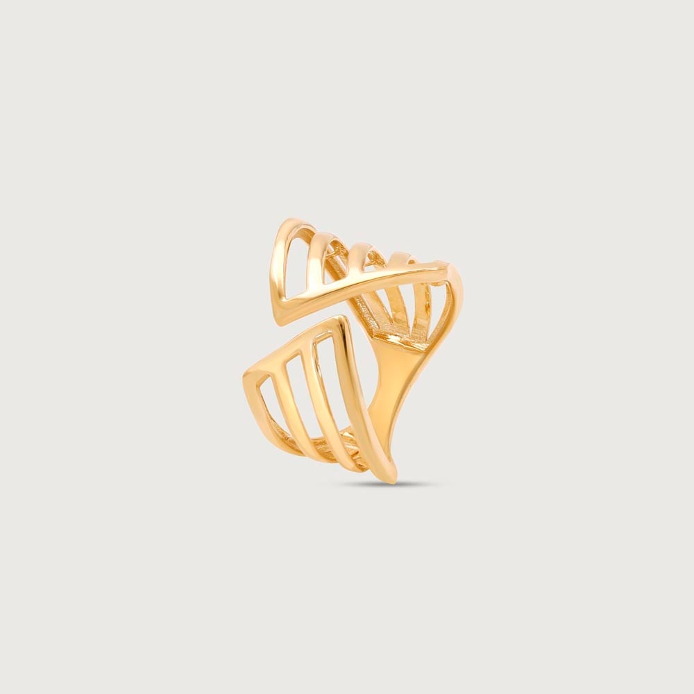 Bold Matrix Gold Ring,,hi-res image number null