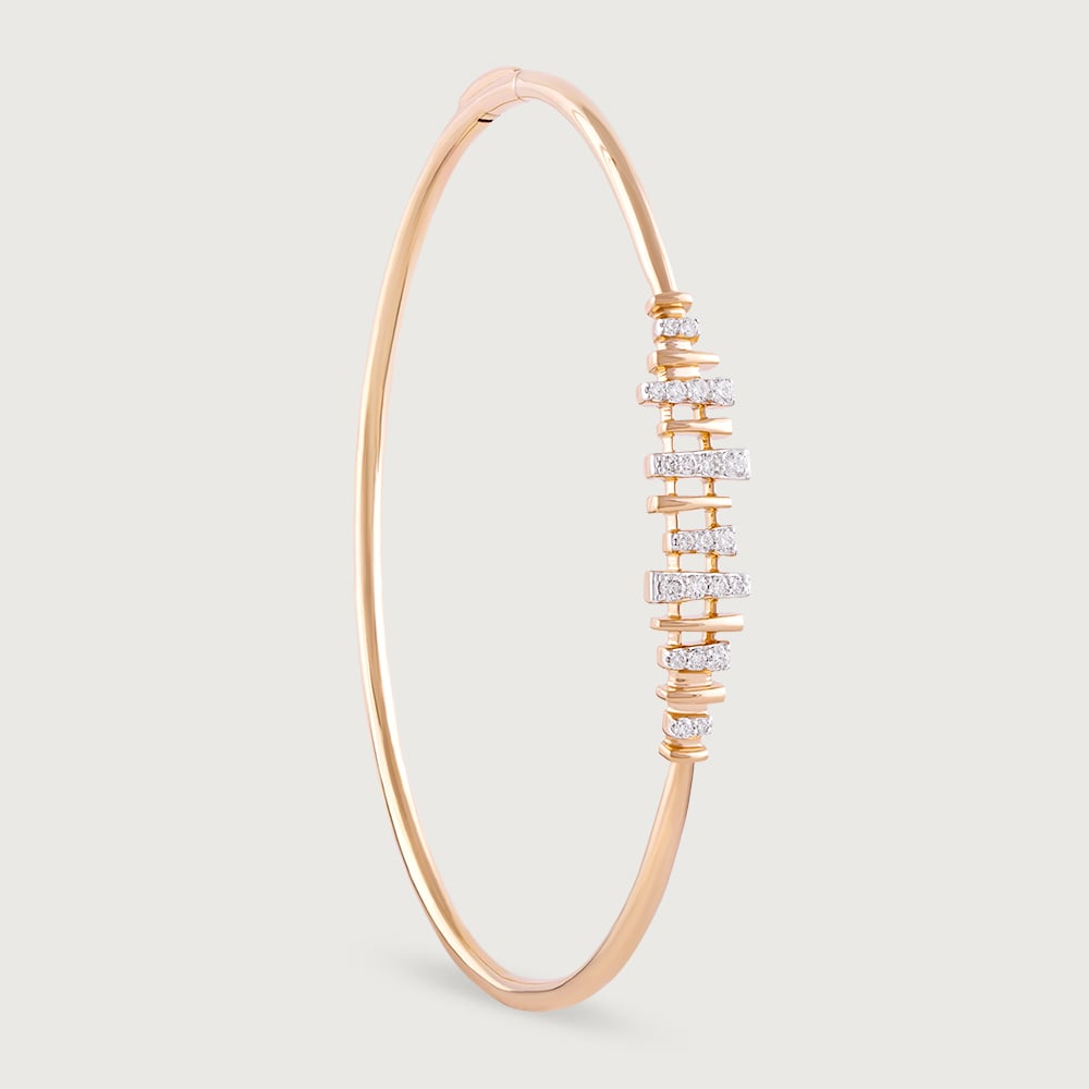 Luminous Connect Gold & Diamond Bangle,,hi-res image number null