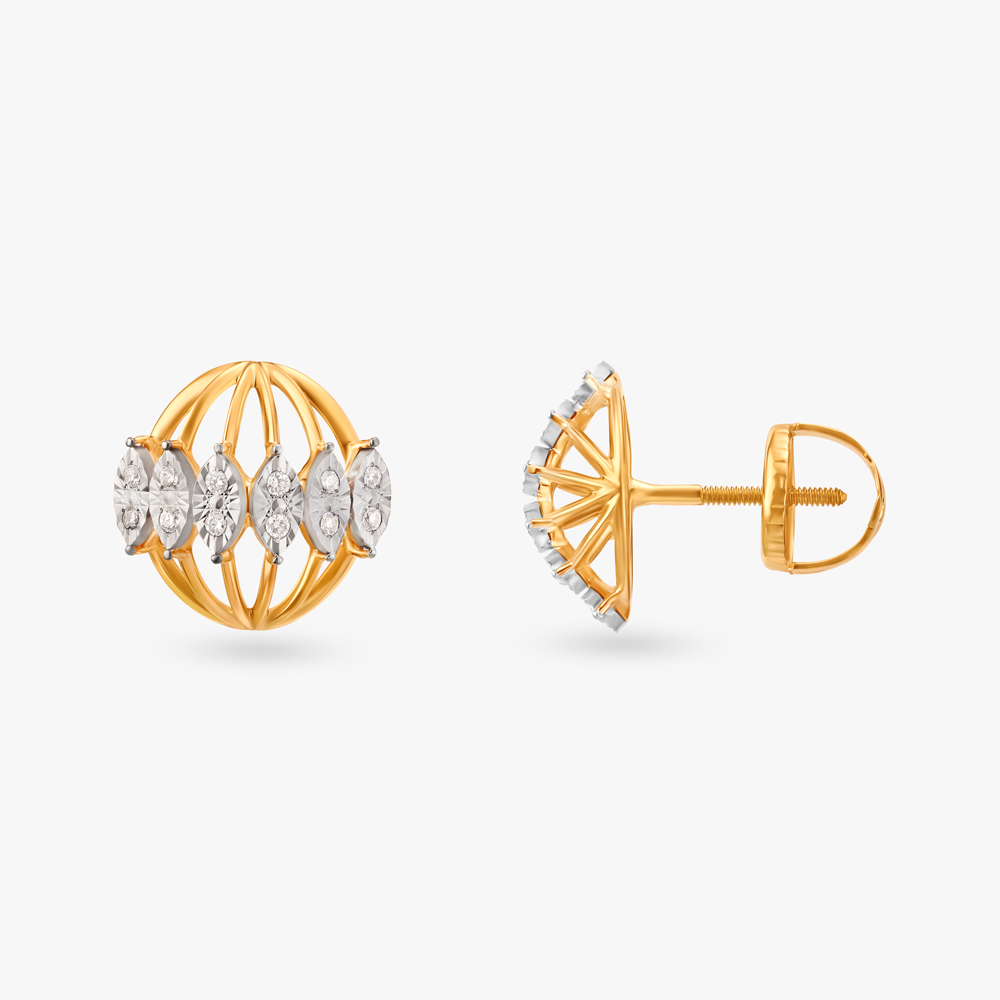 Effortless Glamour Diamond Stud Earrings,,hi-res image number null