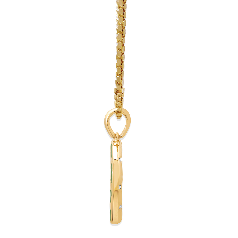 14KT Yellow Gold Golden Gallop Diamond Pendant,,hi-res image number null