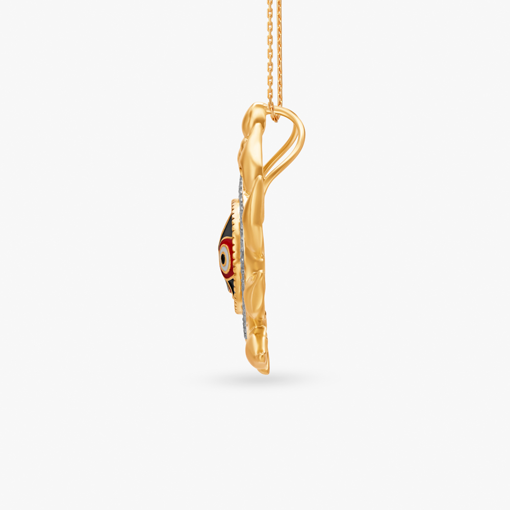 Neel Chakra Lord Jagannath Diamond Pendant,,hi-res image number null