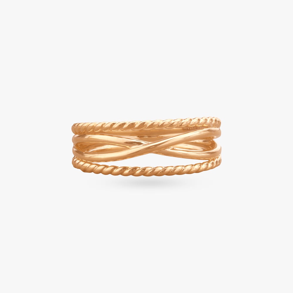 Twisted Wire Gold Ring,,hi-res image number null